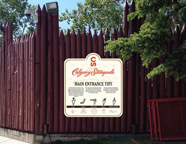 Main Entrance Tipi Interpretive Sign