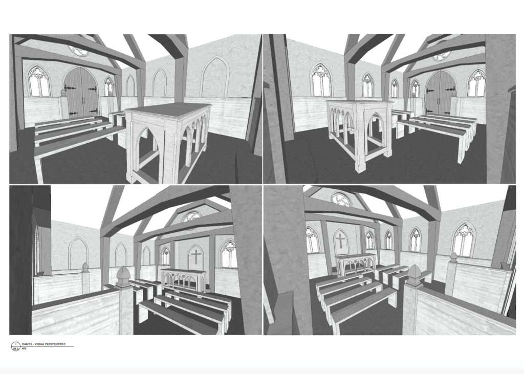 Wynonna Earp, Chapel Interior, Perspective Views