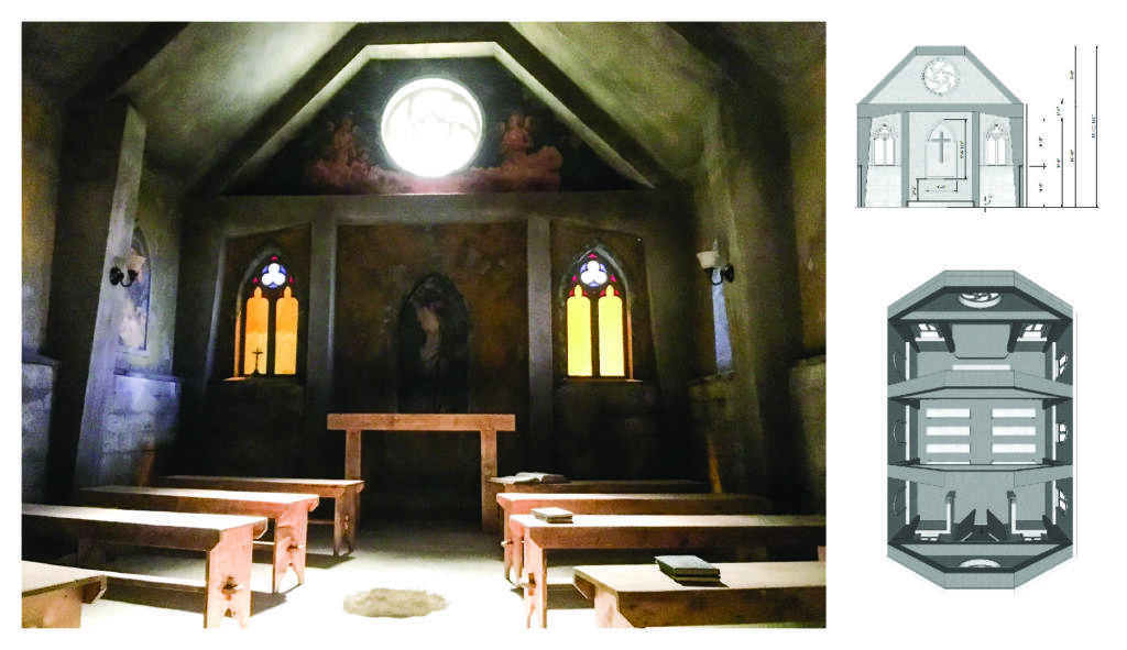 Wynonna Earp Season Two Interior Chapel Set Design